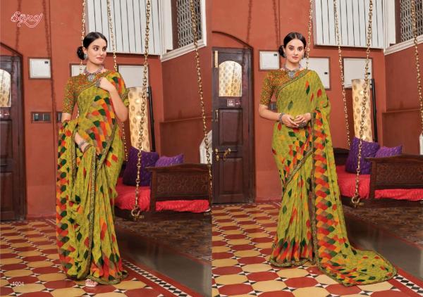 Saroj Sunlight Casual Wear Georgette Designer Print  Saree Collection